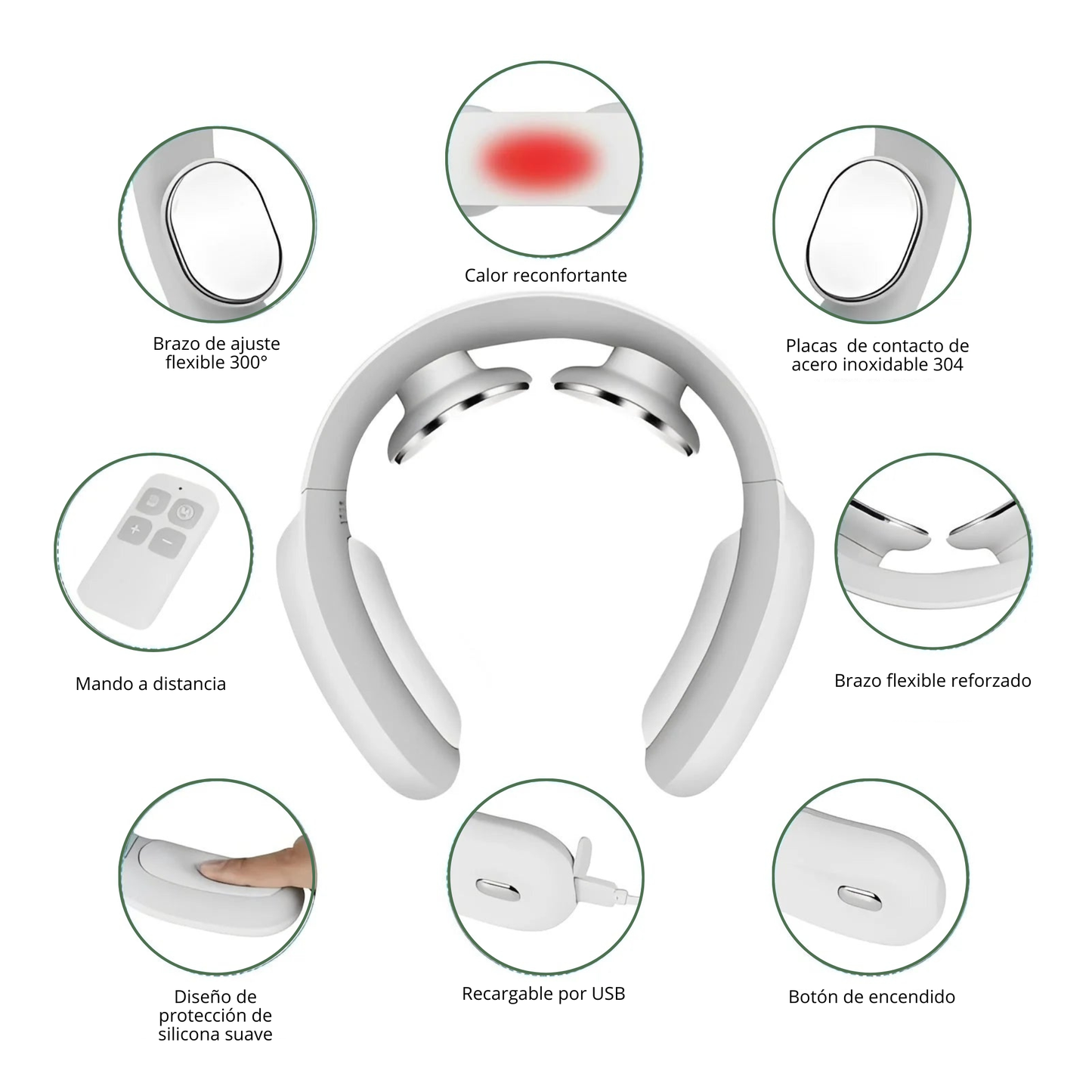 Masajeador cervical con calor